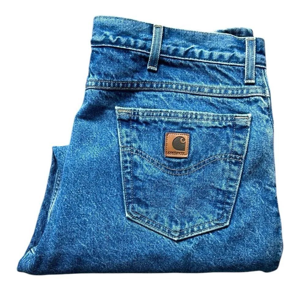 Carhartt Men's Flannel Lined Jeans - Picture 1 of 7